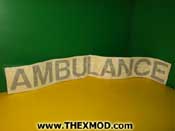 Label - Ambulance - WAR/6753