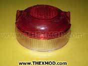 Lens - Taillight Stop - Red - White