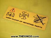 Label - Rotating Parts - MWC1691