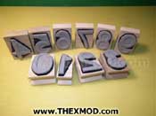 Stamp Set - 0-9 - 58mm x 13mm H2576