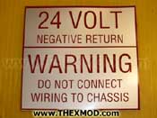 Label - Warning - Voltage - Polarity - 91028294