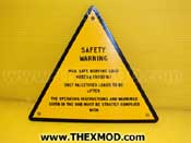 Warning Sign - Plate - APP 21-1037