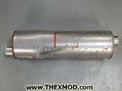 Silencer Exhaust - 685mm x 203mm - 91045090