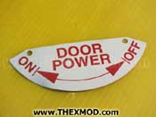 Plate - Door Power ON - OFF - FV2029265