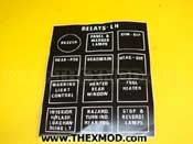 Label Relay - 123mmx95mm - Self Adesive - RDH2384