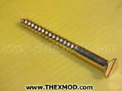 Screw Wood Brass - 12 x 2 1/2in Long - BS1210