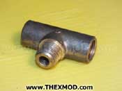 Tee Pipe to Tube Brass - 1/2in - 24tpi - AS51680