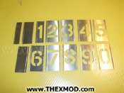 Stencil Set - 50mm high - 0 to 9 - 50-09 BRORZN