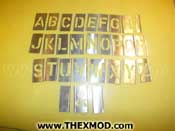 Stencil Set - Marking  - A to Z - 50-AZ BRORZN