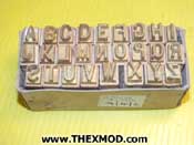 Stamp Set - A - Z - Brass 