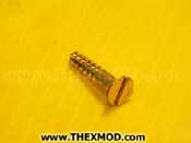 Screw - Wood - Brass -  No. 10 - 1in Long - BS1210