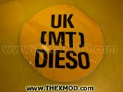 Label - UK (MT) DIESO - 375mm DIA - 837