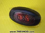 Light - Marker - Red - LED - 12/24V  - Rubbolite 850/02/04