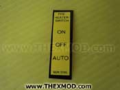 Label - Pre-heater switch on off auto - MZK3705
