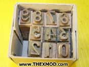 Stamp Set - 0-9 - Brass H2576