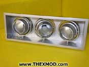 Light - 3 x 70W CDM-TC G8.5 FLD SHUTT-PGH70043TC-YW-P Silver