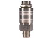 Coupler - 1/4 Inch BSPT Slimline Silver Male Coupler