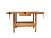 Bench - Wood - Oak Wooden Work Bench
