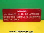 Plate - Warning
