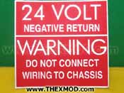 Label - Warning - Voltage - Polarity - 91028294