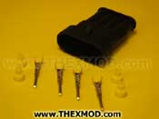 Connector - Superseal - 4 Way - Male  - Durite : 0-011-54