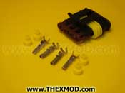 Connector - Superseal - 4 Way - Female - Durite : 0-011-64