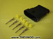Connector - Superseal - 5 Way - Male- Durite : 0-011-55