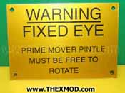 Label Plate - Towing 