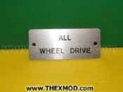 Label - All Wheel Drive - 716.2.92.025.1