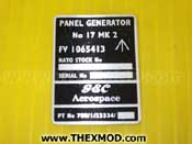 Ident Plate - FV1065416 700/2/23360/000