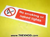 Label - no smoking or naked light - STC3537 31017KD