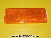 Reflector - Amber - 125mm Long - 45mm Wide