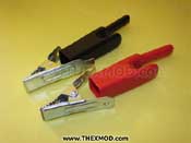 Crocodile Clip - Pair - 25A - Durite : 0-187-00
