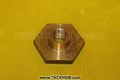 Nut - Plain Round Brass - Exhaust pipe to silencer- FV560065