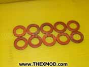 Washer - Copper - 0.4 IN ID - 0.7 IN OD  QTY : 10