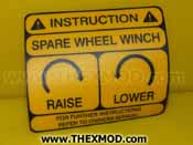 Label - Spare Wheel - 35404217047