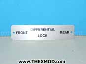 Label - Diff Lock - 716-192-0571