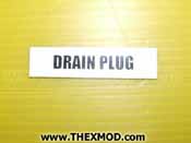 Label - Drain Plug - 37789-6