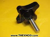 Knob Plastics Stud Fluted 50mm W - 1261/MB