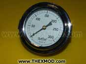 Gauge Pressure Dial Indicating Dual Scale PSI & B