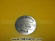 Plate Instruction Steel Black Inscription - 9904-
