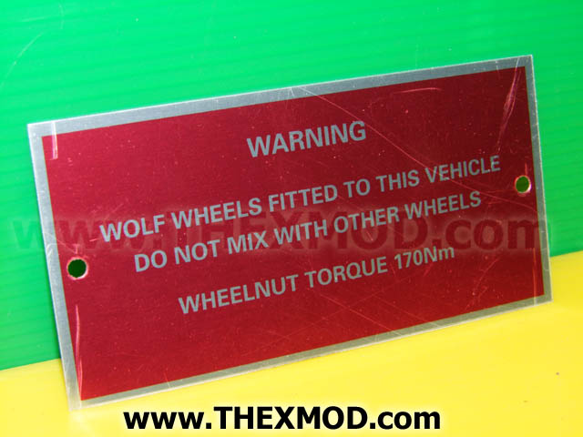 Plate - Wolf Wheels -1