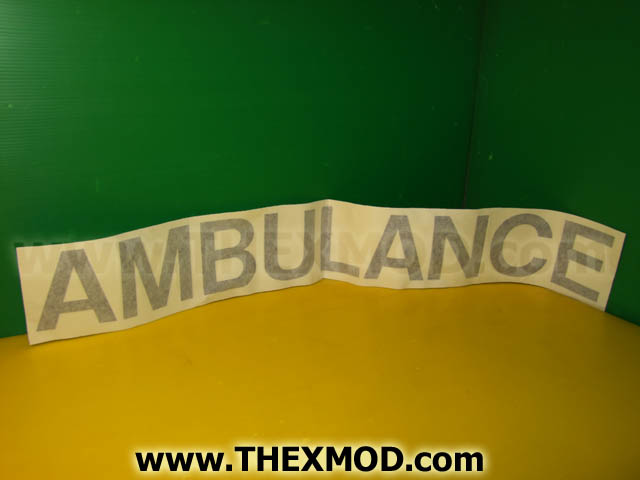 Label - Ambulance - WAR/6753-1