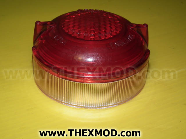 Lens - Taillight Stop - Red - White-1