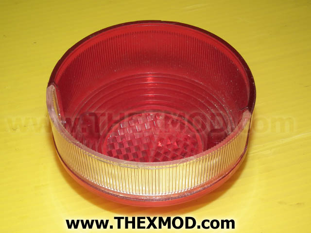 Lens - Taillight Stop - Red - White-2