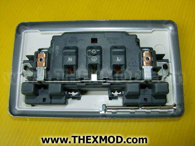Connector - 13A Switch Socket 2 Gang  - 2948 MCO-2