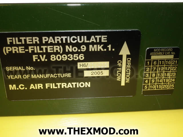 Filter - Particulate pre-filer - FV809356-3