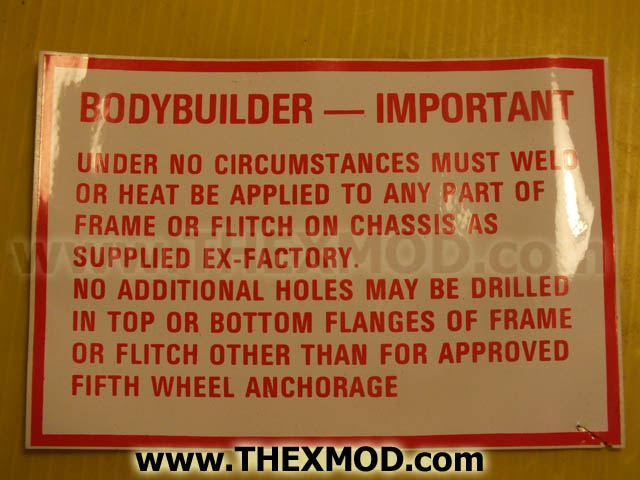Plate Warning Label - NAH2523-1