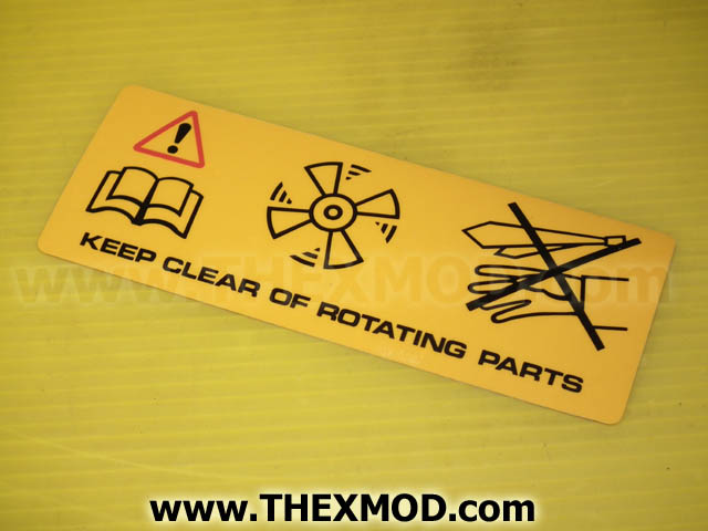Label - Rotating Parts - MWC1691-1