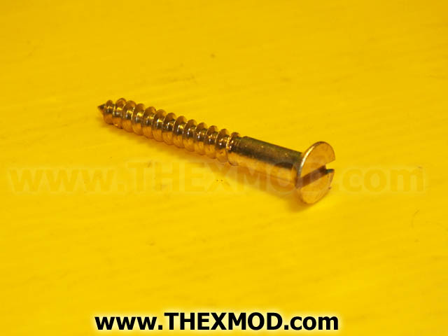 Screw Wood Brass Flat - 8x 5/8 Long - BS1210-1